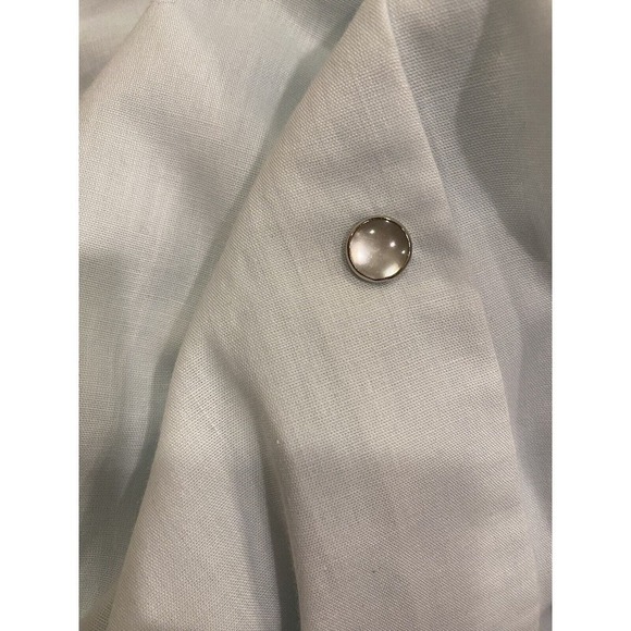 Women’s Vintage Robe Summer Snap Buttons Embroidered Pocket Lightweight M/L - Picture 5 of 5